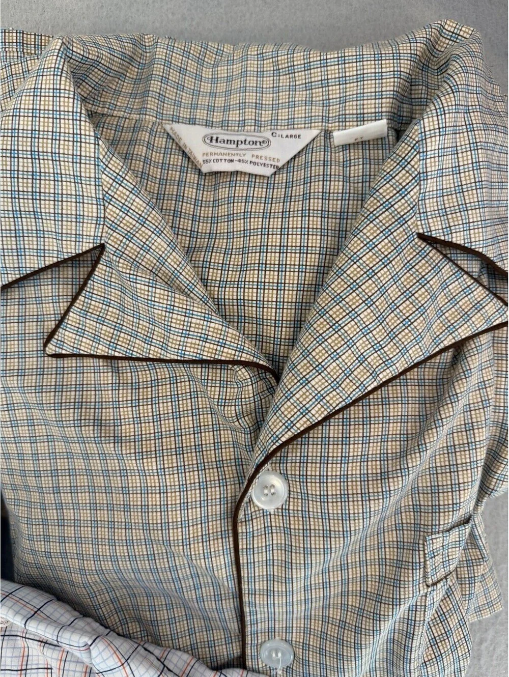 Vtg Hamptons Men’s Long Sleeve Pajamas Set Of 3 Sets Tops/Bottoms EUC
